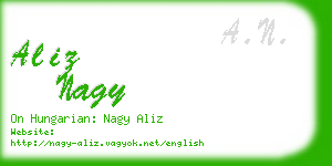 aliz nagy business card